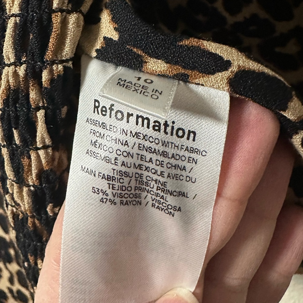 Reformation Leopard Print Top🐆 - Picture 5 of 13
